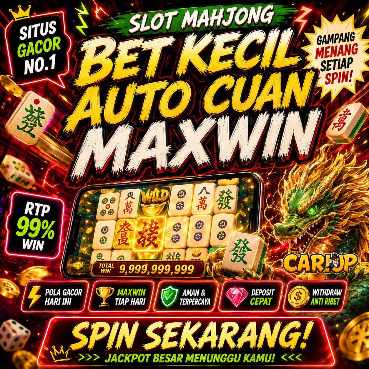 CARIJP - Daftar Gelombang Pendaftaran Panen Jackpot Paling Besar Hari Ini